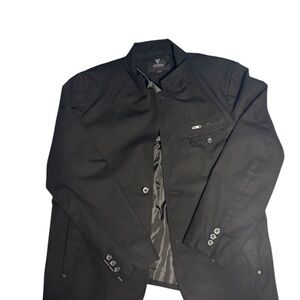 GUESS XXL Black Mens Blazer Modern Fit Jacket